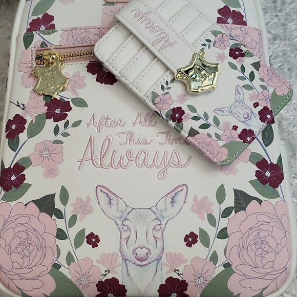 NWT Loungefly Harry Potter Floral mini backpack set - Picture 14 of 16